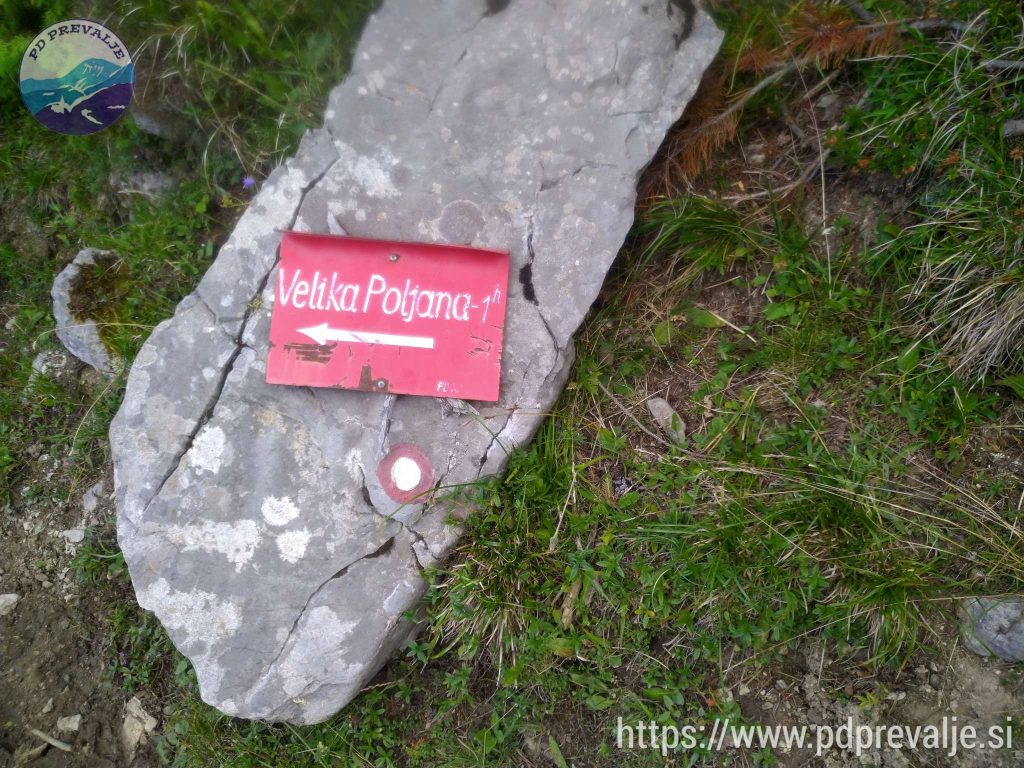 do odcepa za Veliko Poljano.